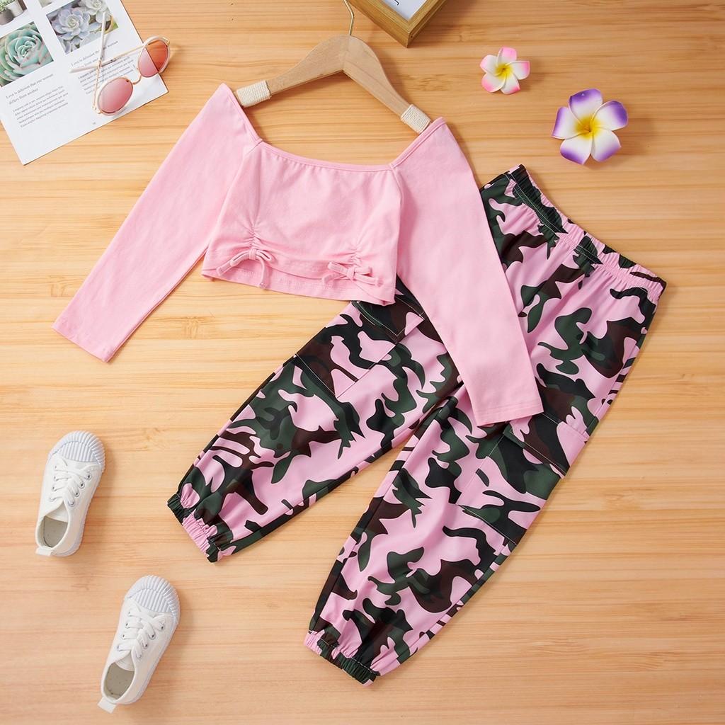 🆕️ Girl pink camo set., Babies \u0026 Kids 
