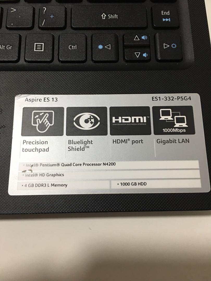 Acer laptop in good working condition (MS office installed), Computers