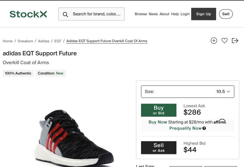 Adidas EQT Overkill Men s Fashion Footwear Sneakers on Carousell