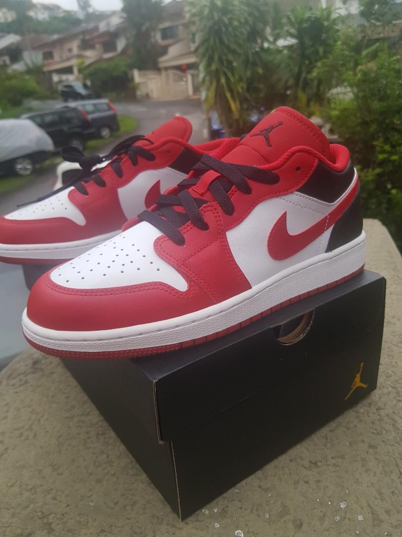 Air Jordan 1 Low Bulls (GS), Men's 