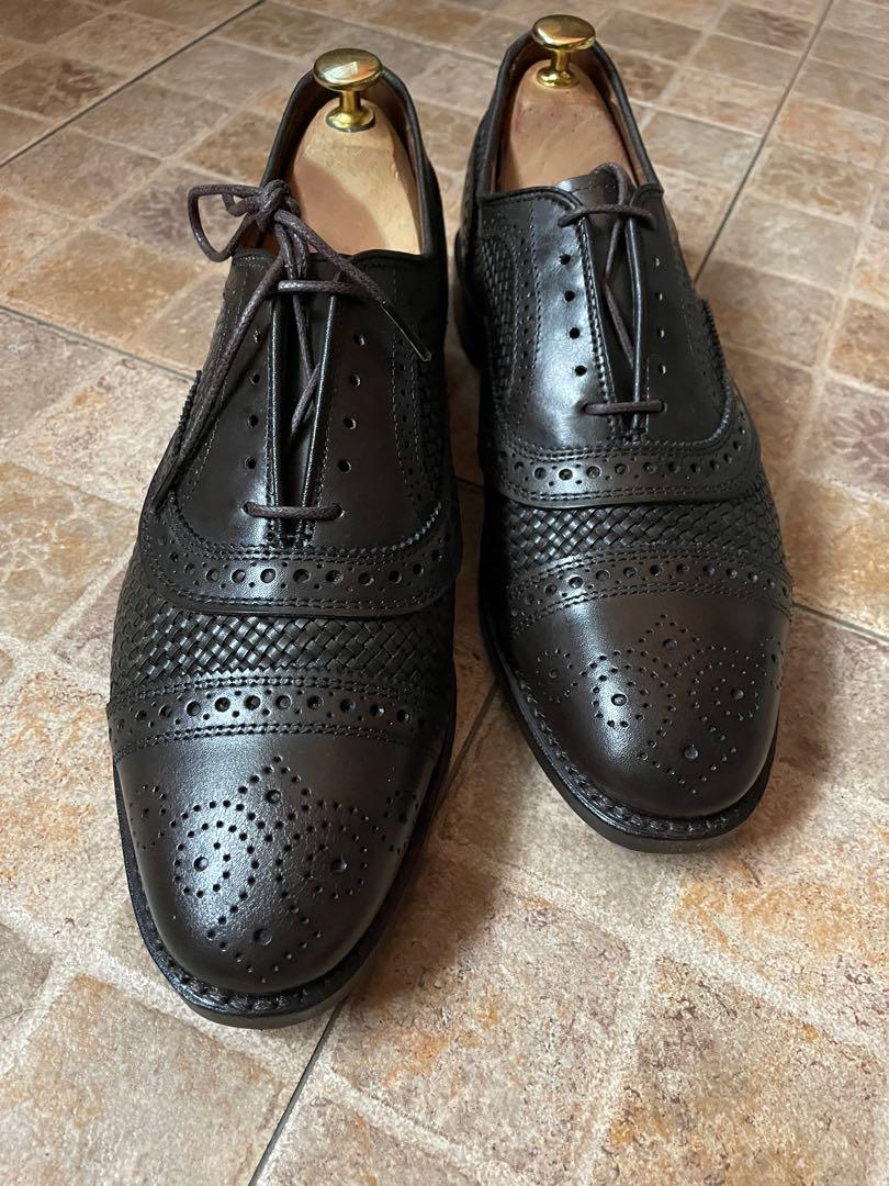 Brand New Allen Edmonds Strand Weave Toe Oxfords US 8D