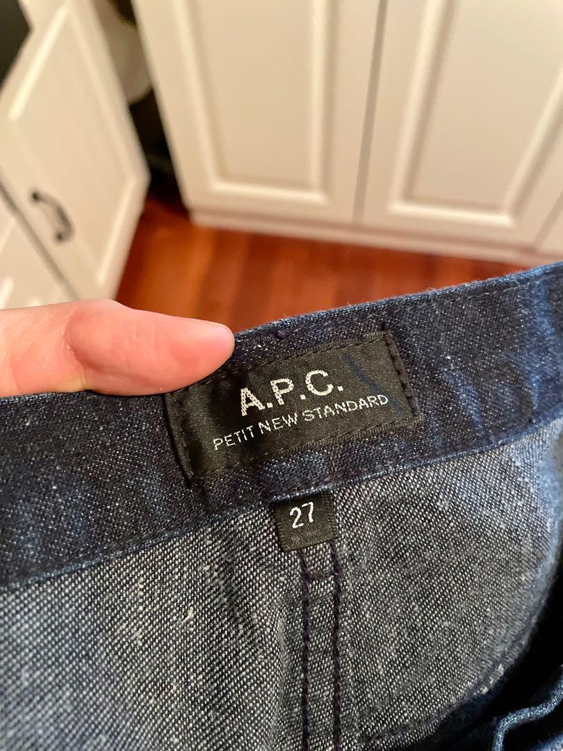 APC Petite New Standard dark indigo slubby denim blue jeans size