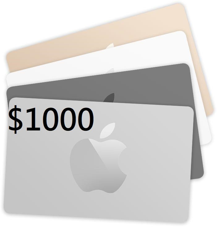 賣Apple Store $1000 禮品卡 gift card, 門票＆禮券, 商店或商場現金券 - Carousell