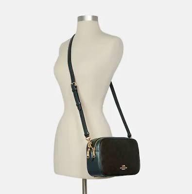 AUTHENTIC COACH JES CROSSBODY BAG BROWN METALLIC IVY