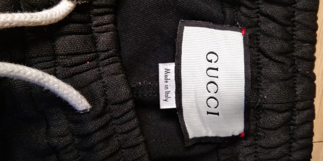 Gucci Technical Jersey Shorts W/side Bands in Black for Men