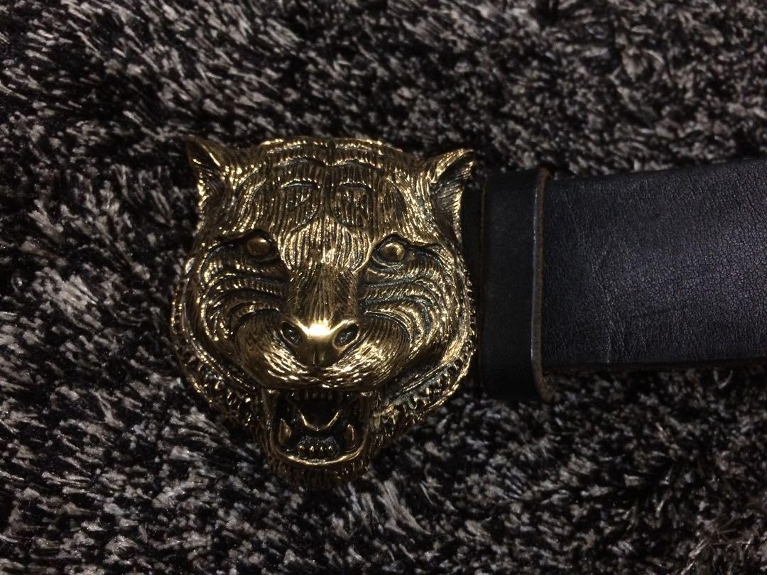 Gucci tiger store head belt