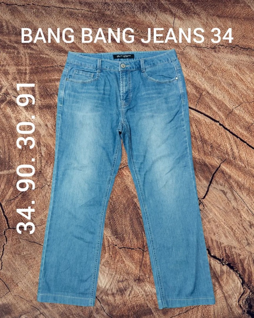 Bang Bang JEANS SIZE 34, Fesyen Pria 