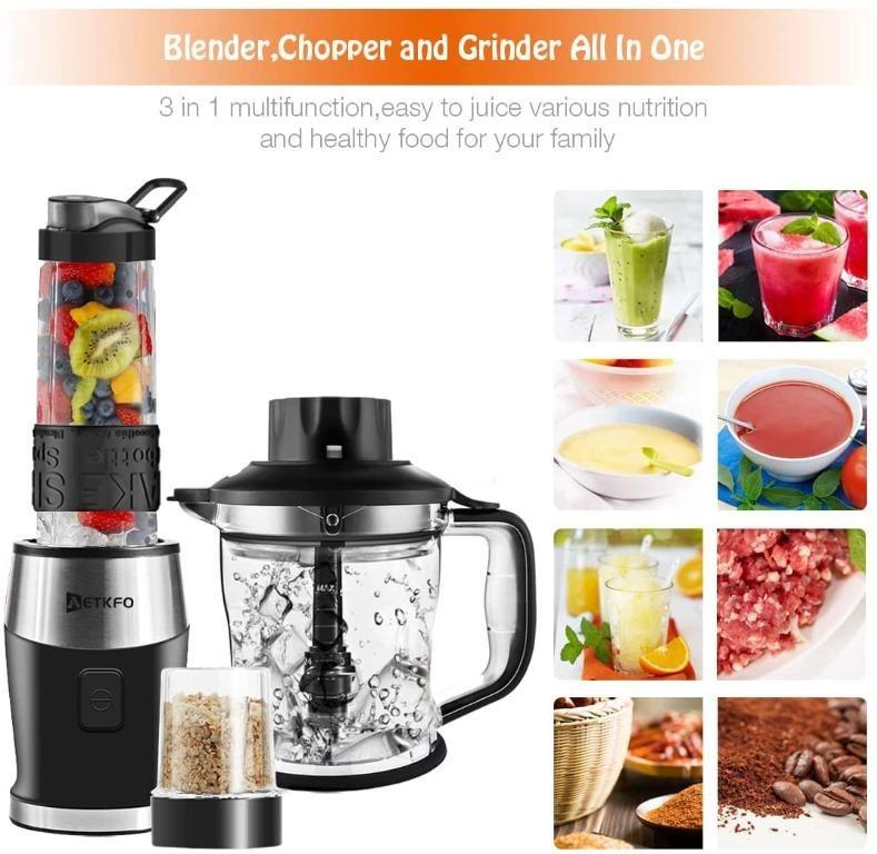 3-in-1 Blender And Food Processor Combo For Shakes And Smoothies - Ice  Smoothies Maker, Mixer Blender/chopper/grinder With To-go Cup - Easy To  Clean And Convenient - Temu Australia