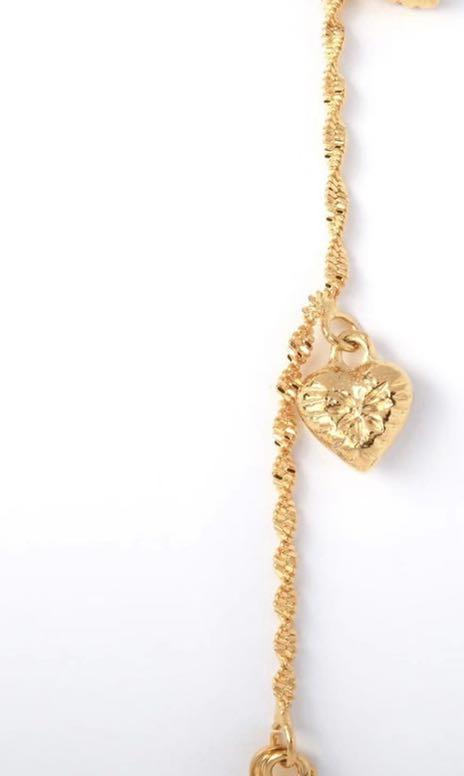 Ready Stock FREE SHIPPING 3-5 DAYS SHIPPING TIME- 18k Gold Plated Heart  Charm Bracelet with Little Bell Elegant Women's Fashion Jewelry Birthday  Gift , Women's Fashion, Jewelry & Organisers, Bracelets on Carousell