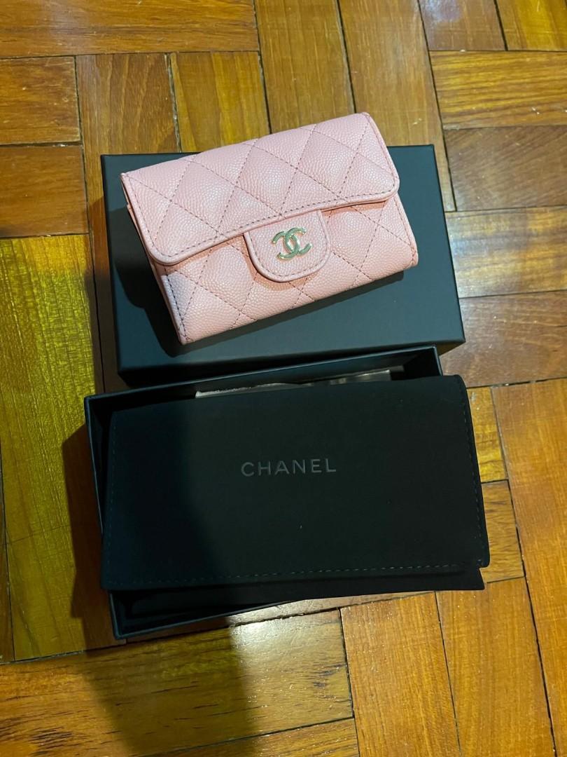 Brand New Chanel 22C Pink Snap Cardholder (not 22s), Luxury, Bags & Wallets  on Carousell