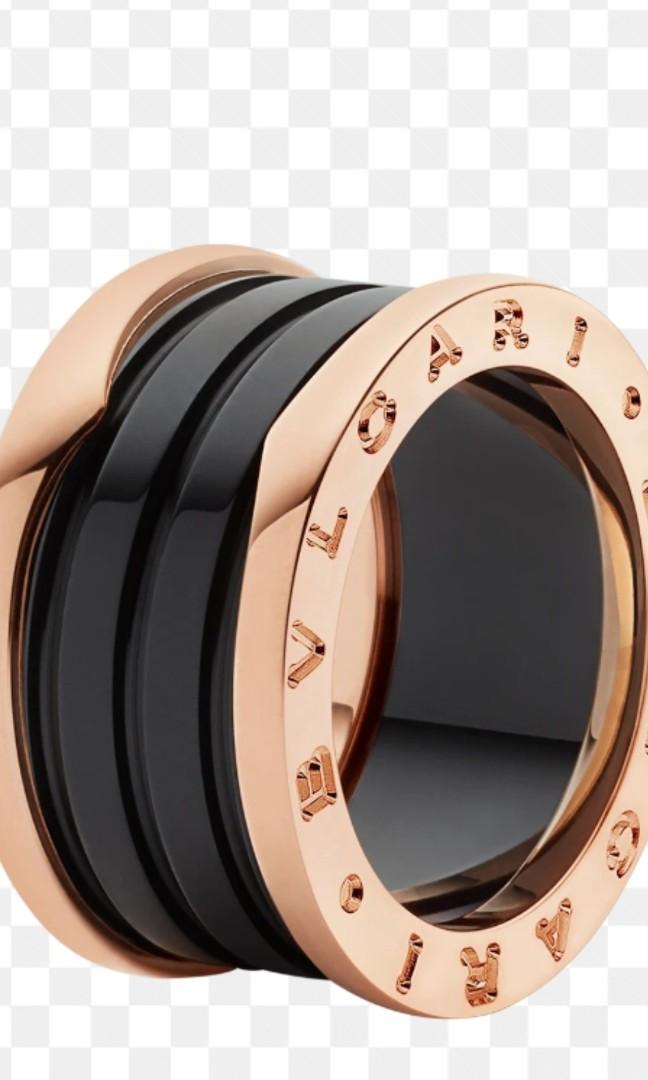 Bvlgari cheap ring black