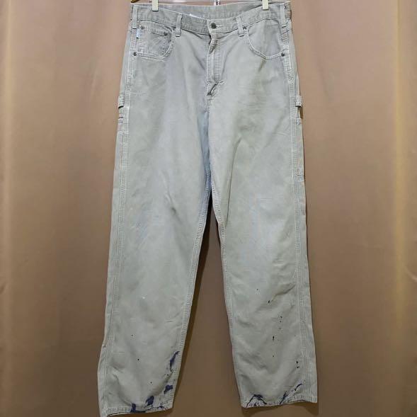 Carhartt Vintage Pants (Category: Jeans) located in Makati City. Submitted by immistermeeseeks (Listing ID 1155957644, Image 1). Description: Carhartt Vintage Pants 8/10 condition Issue: paint (but gives a unique look) MEASUREMENTS Size: 36in Thigh: 13.5 Length: 45in Leg opening: 9in.