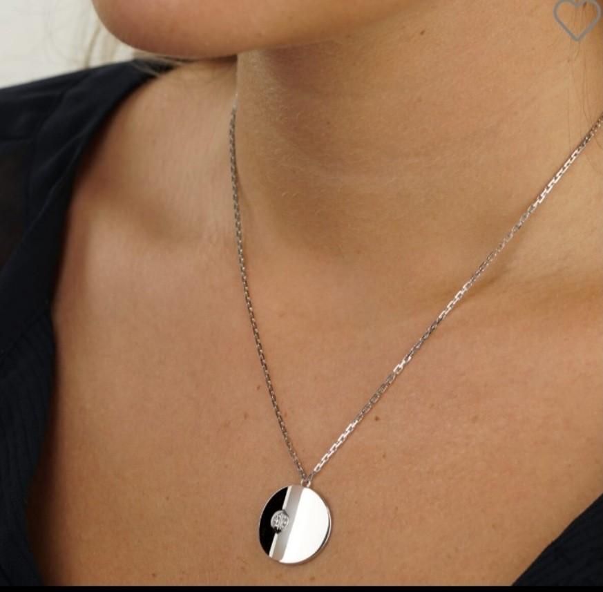 White gold new arrivals love necklace