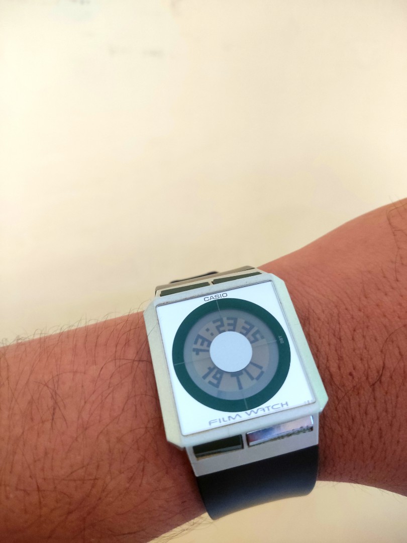 Casio film watch vintage FS-02, Barang Mewah, Jam Tangan di Carousell