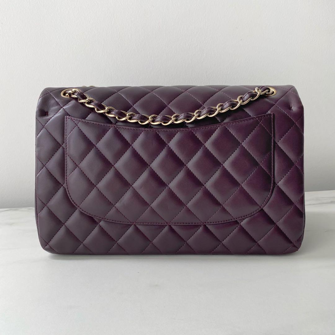 Purple store chanel bag