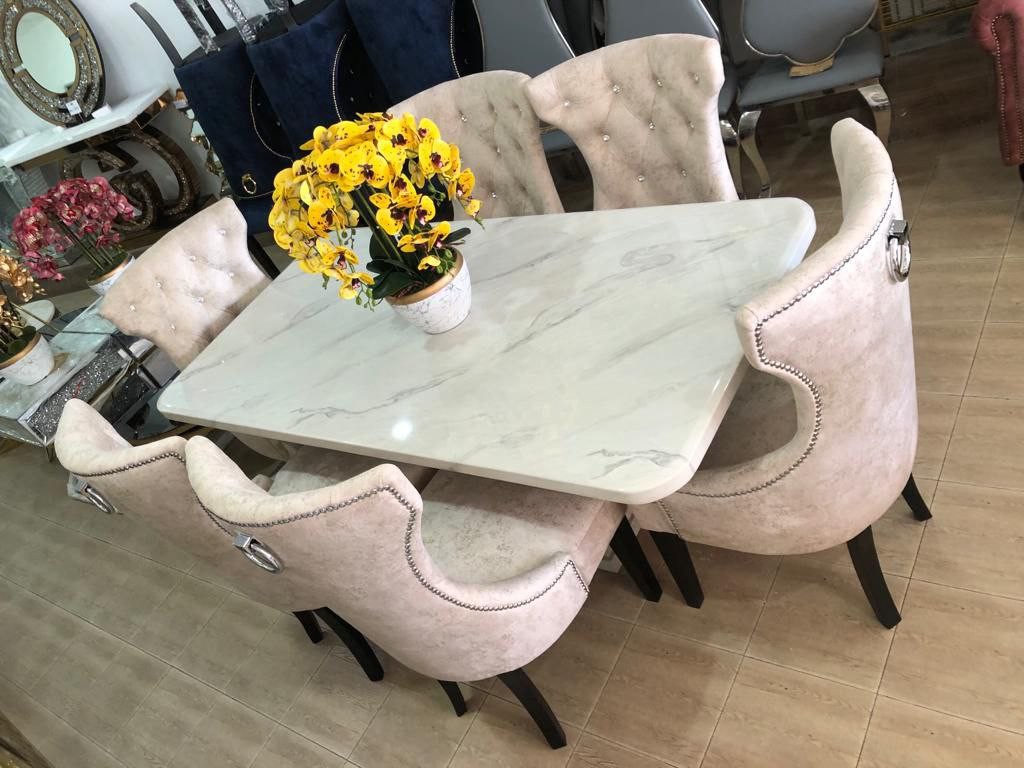 Chesterfield dining store table and chairs