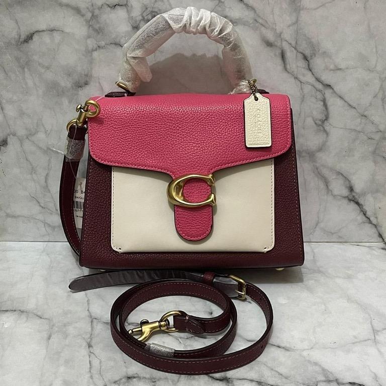 Coach tabby top handle colorblock best sale