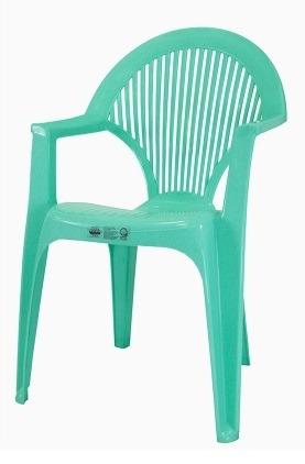 Monoblock chair outlet with arm