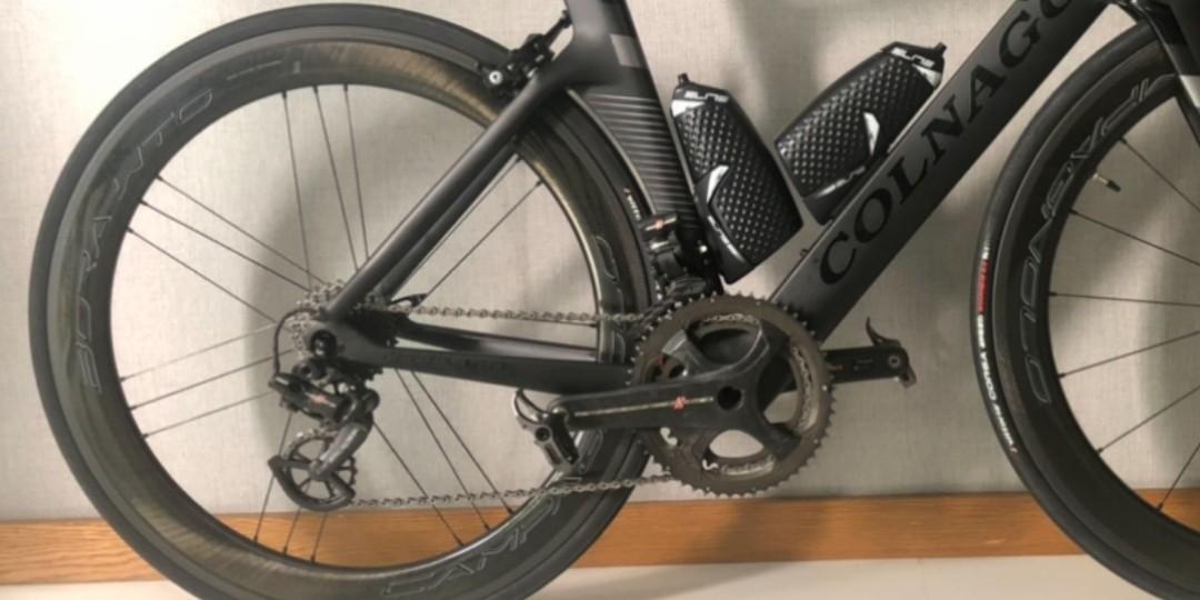 Colnago concept 52s with CAMPAGNOLO Wto 60 wheelset and super record EPS