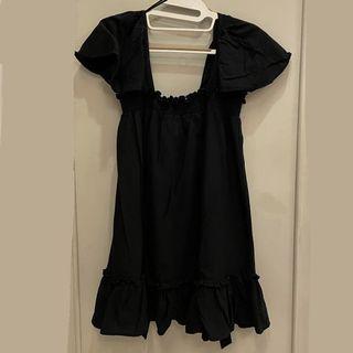 cotton on mini black dress 🖤