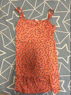 Cotton on pink floral dress