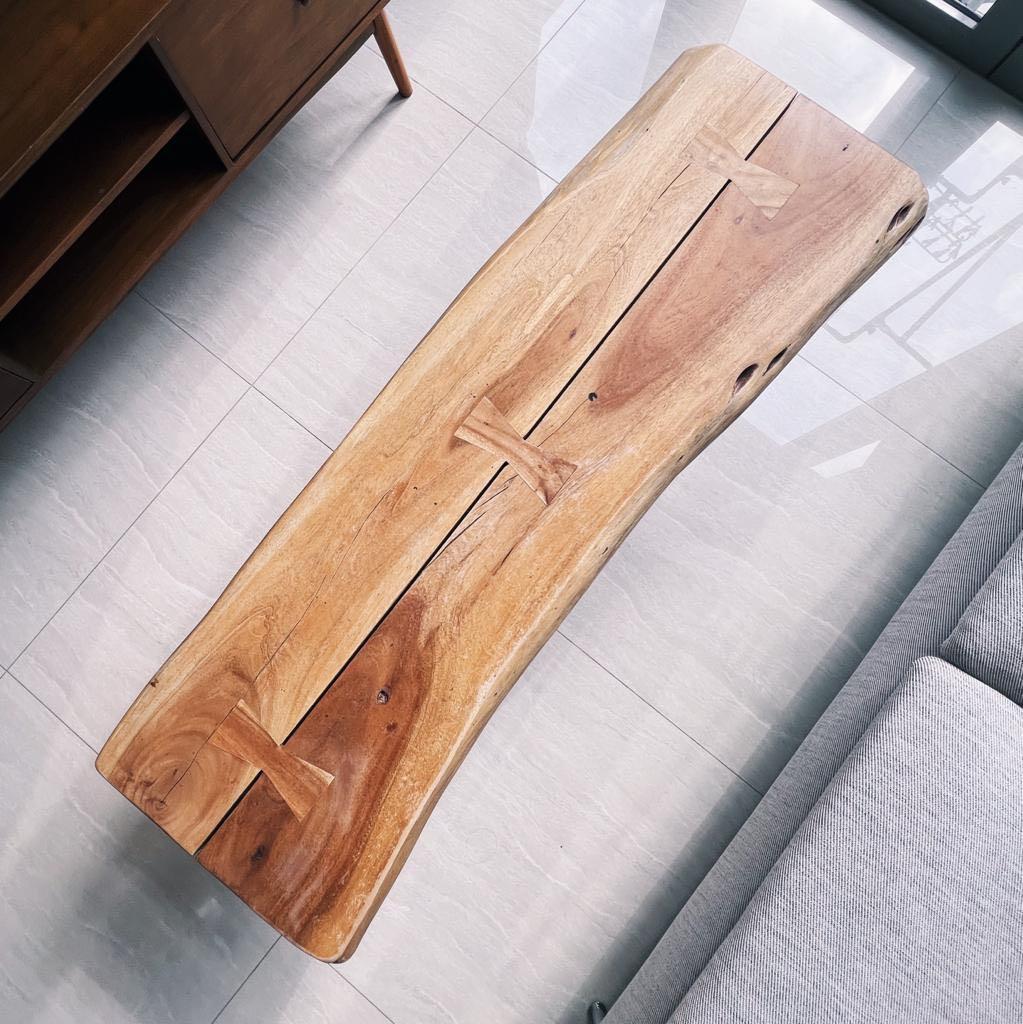 CRATE AND BARREL YUKON COFFEE TABLE, Furniture & Home Living, Furniture