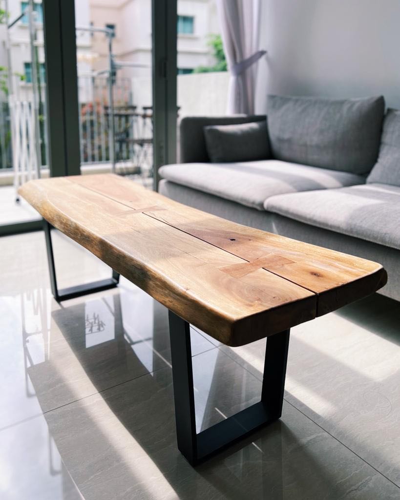 CRATE AND BARREL YUKON COFFEE TABLE, Furniture & Home Living, Furniture