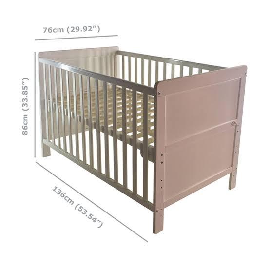 Cuddlebug Fontana 2-in-1 Crib no mattress (Category: Cots & Cribs) located in Quezon City. Submitted by jetsetterslair (Listing ID 1156024540, Image 1). Description: Preloved Cuddlebug Fontana 2-in-1 Crib 2,000 pesos Inclusions: - Cuddlebug Fontana 2-in-1 Crib - 1 DexBaby Safe Sleeper Bed Rail Flaws: - missing 1 M6 crib barrel bolt - cracks and chips on the footboards - railings are wobbly, might need to reinforce with glue - cracks on the teethi