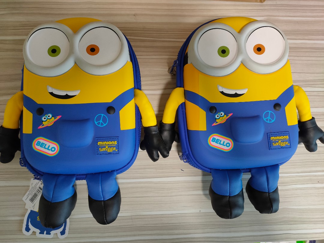 Smiggle X Minions Backpack, Hobbies & Toys, Stationery & Craft