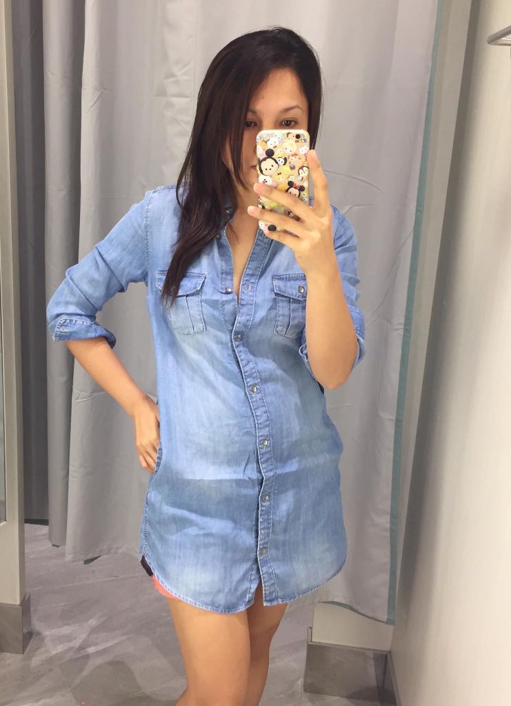 Denim Jumpsuit, Fesyen Wanita, Pakaian 