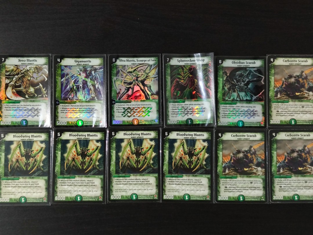 Duel Masters Giant Insect Staples: Ultra Mantis, Splinterclaw Wasp ...