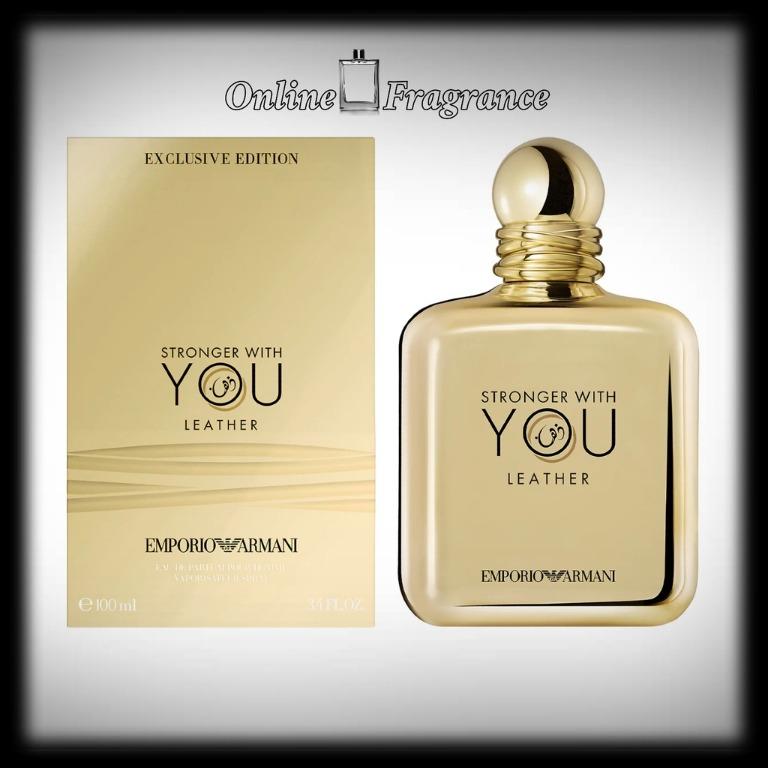 Emporio Armani Stronger With You Leather 100ml EDP Cologne (Minyak Wangi,  香水) for Men by Giorgio Armani [Online_Fragrance - 100% Authentic], Beauty &  Personal Care, Fragrance & Deodorants on Carousell