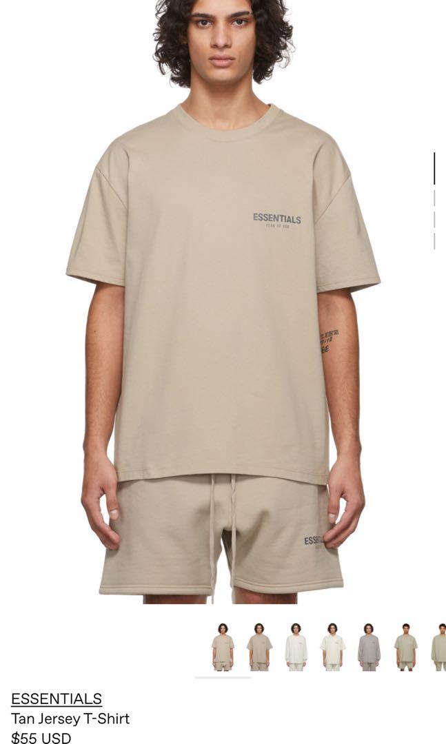 essentials t shirt and shorts