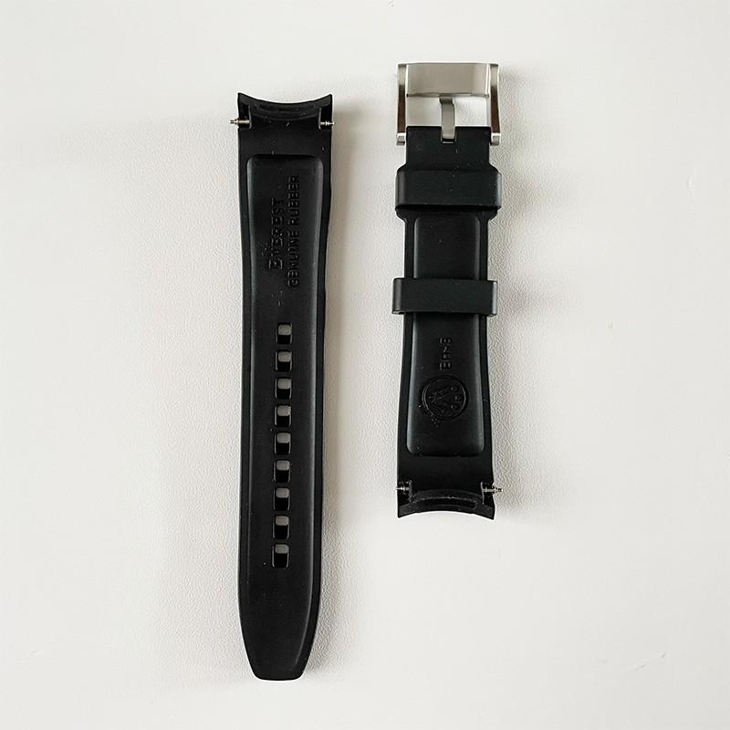 Everest Curved End Rubber Strap with Tang Buckle EH5 Fesyen Pria
