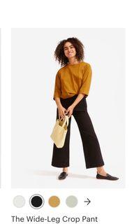 Everlane The Wide Leg Crop Pant / Trousers