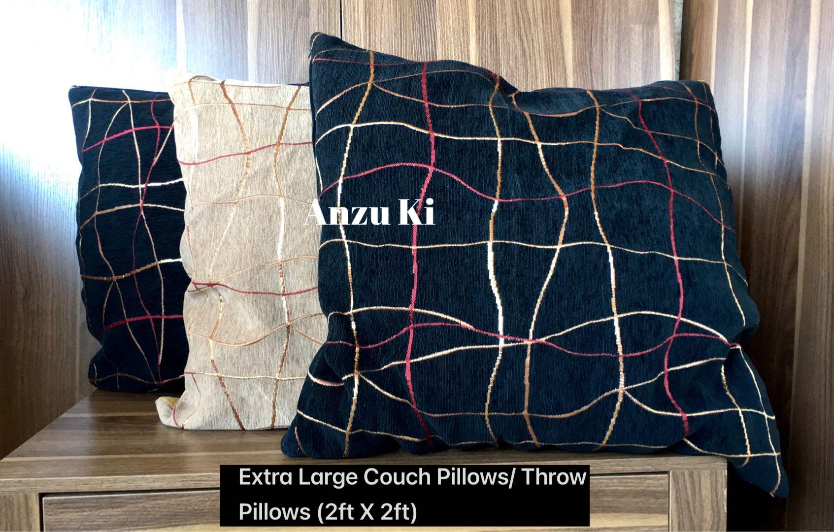 Jumbo couch pillows deals