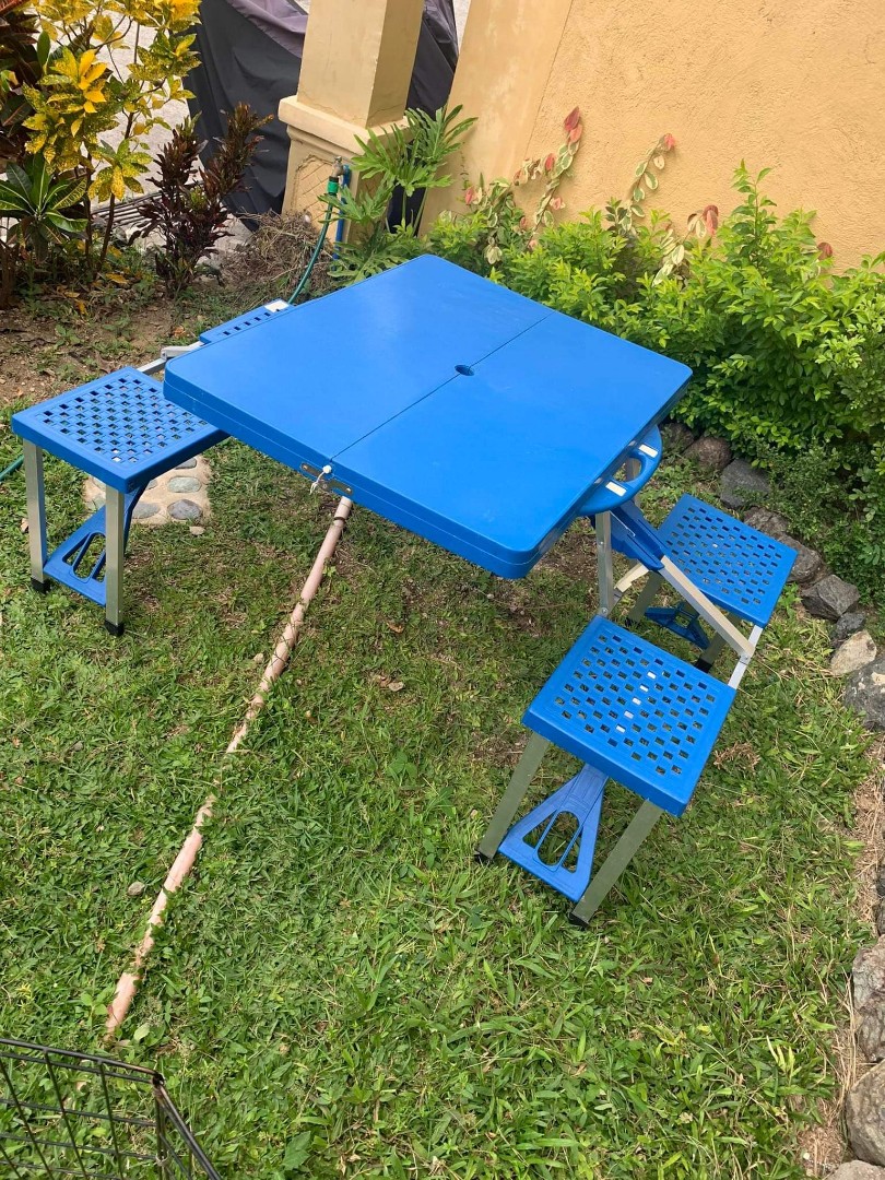 FOLDABLE PICNIC TABLE, Furniture & Home Living, Furniture, Tables