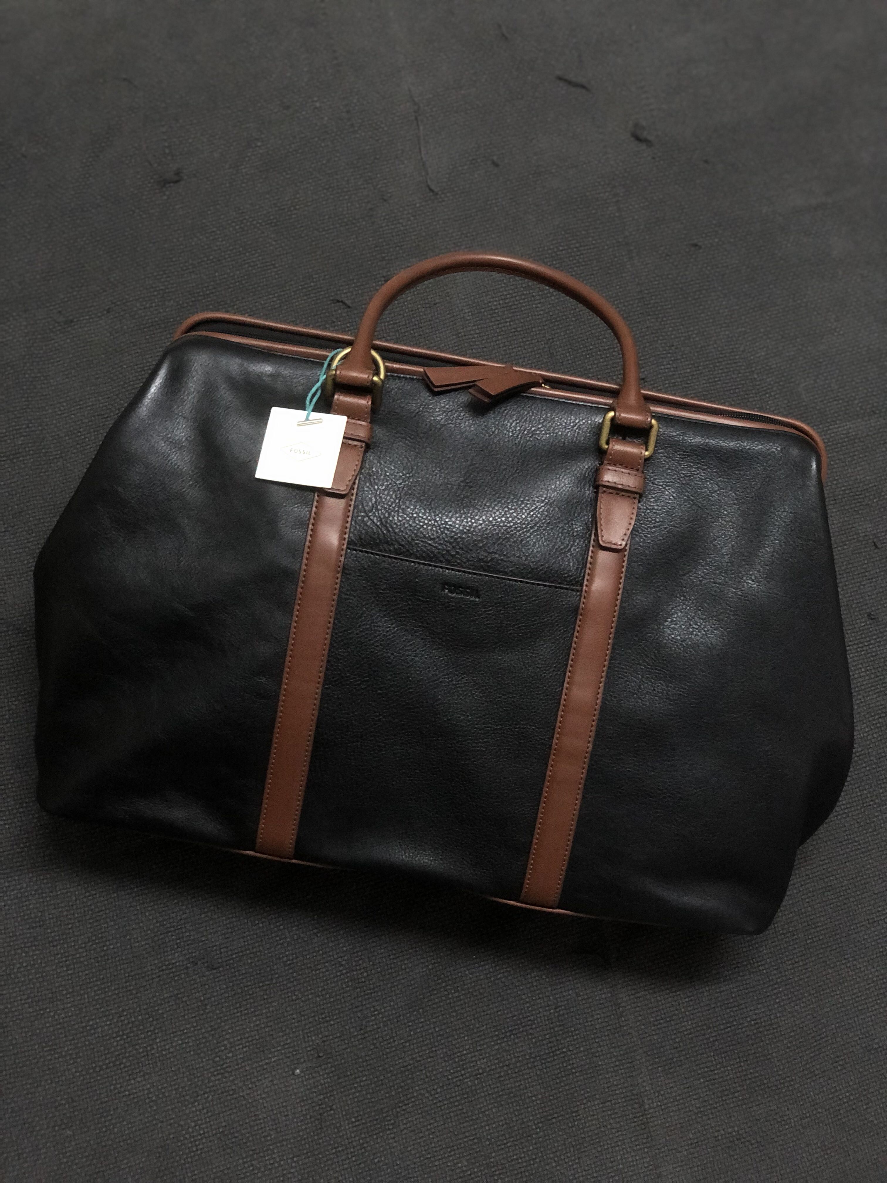 Fossil Evan Duffel Travel Bag, Luxury 