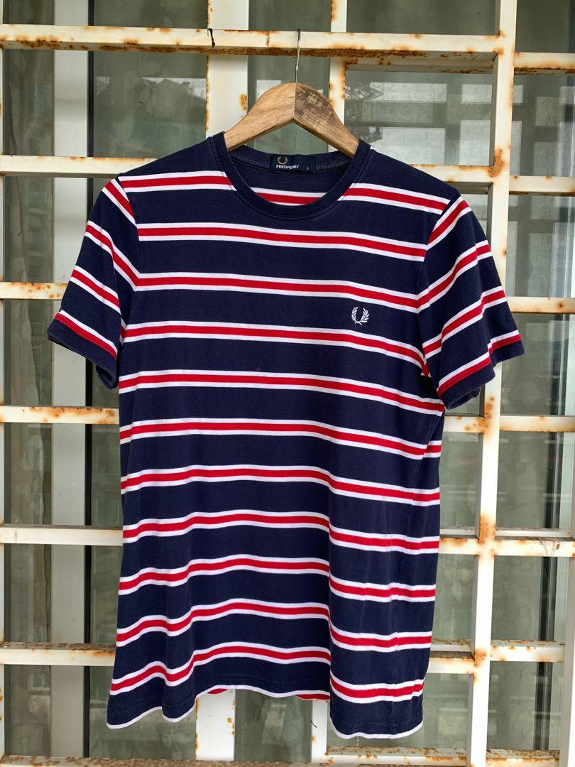 Fred Perry Stripe Men s Fashion Tops Sets Tshirts Polo