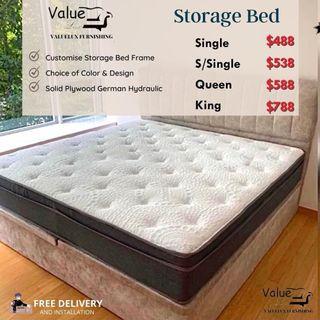 Free Installation Delivery - Storage Bed by Valuelux