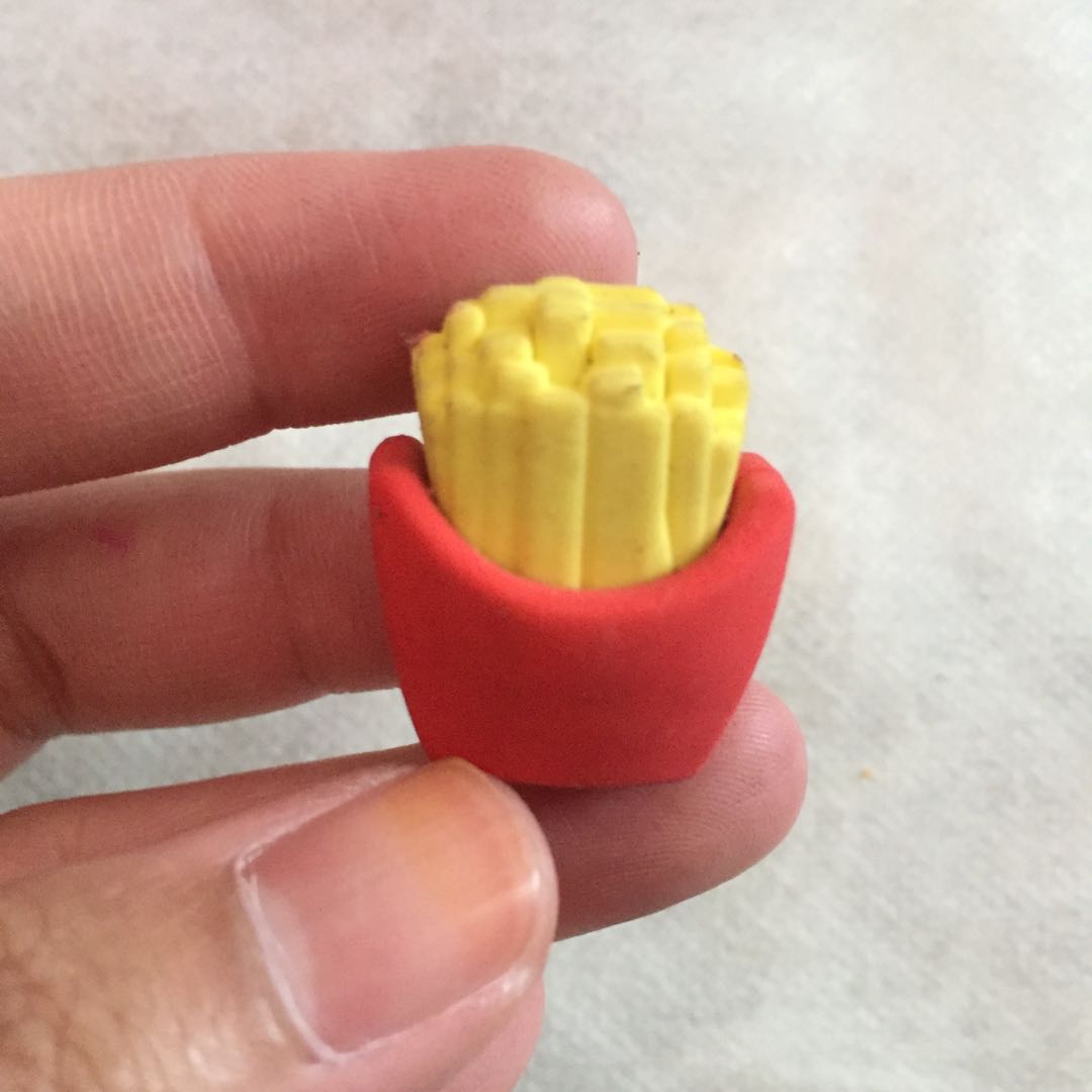 French fries eraser, Hobbies & Toys, Stationery & Craft, Stationery