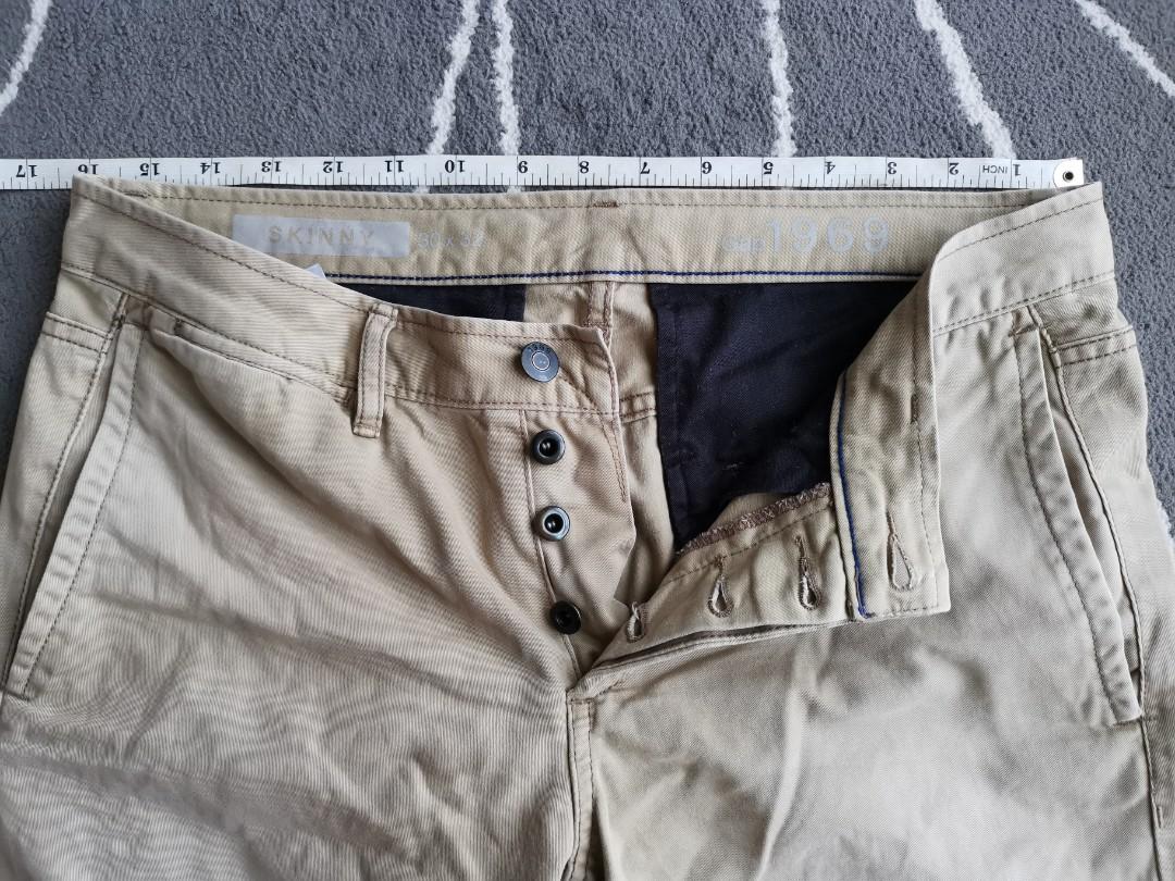 Gap Khakis Tailored Straight Fit Khaki Pants, Men's 29x30 (Grey) | eBay