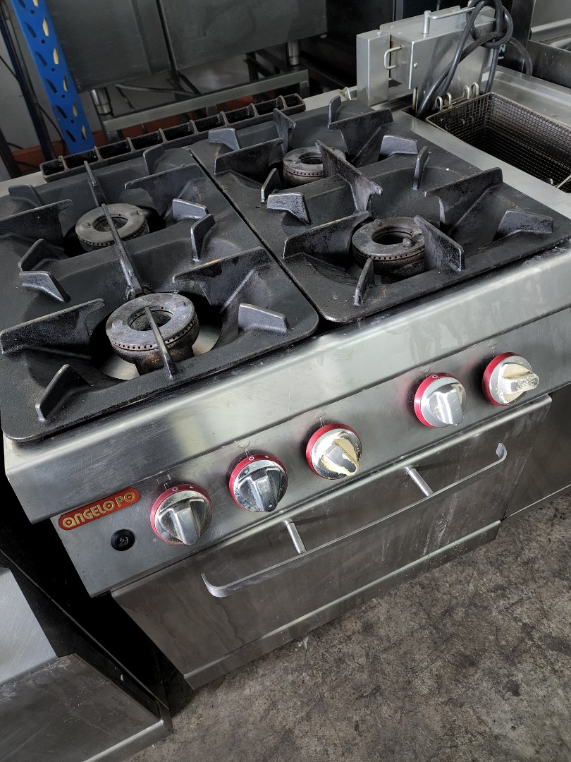 4 burner commercial electric stove