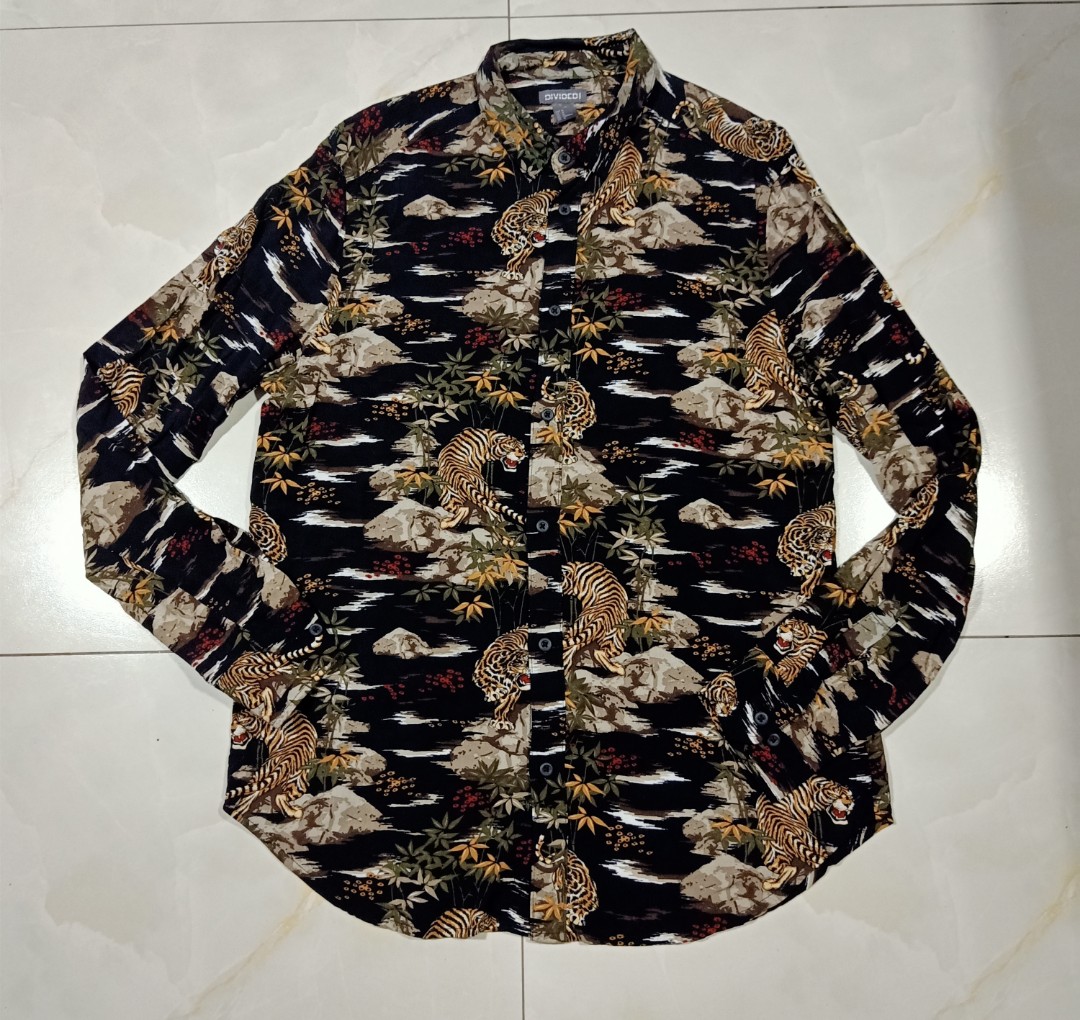 H&m tiger outlet shirt mens