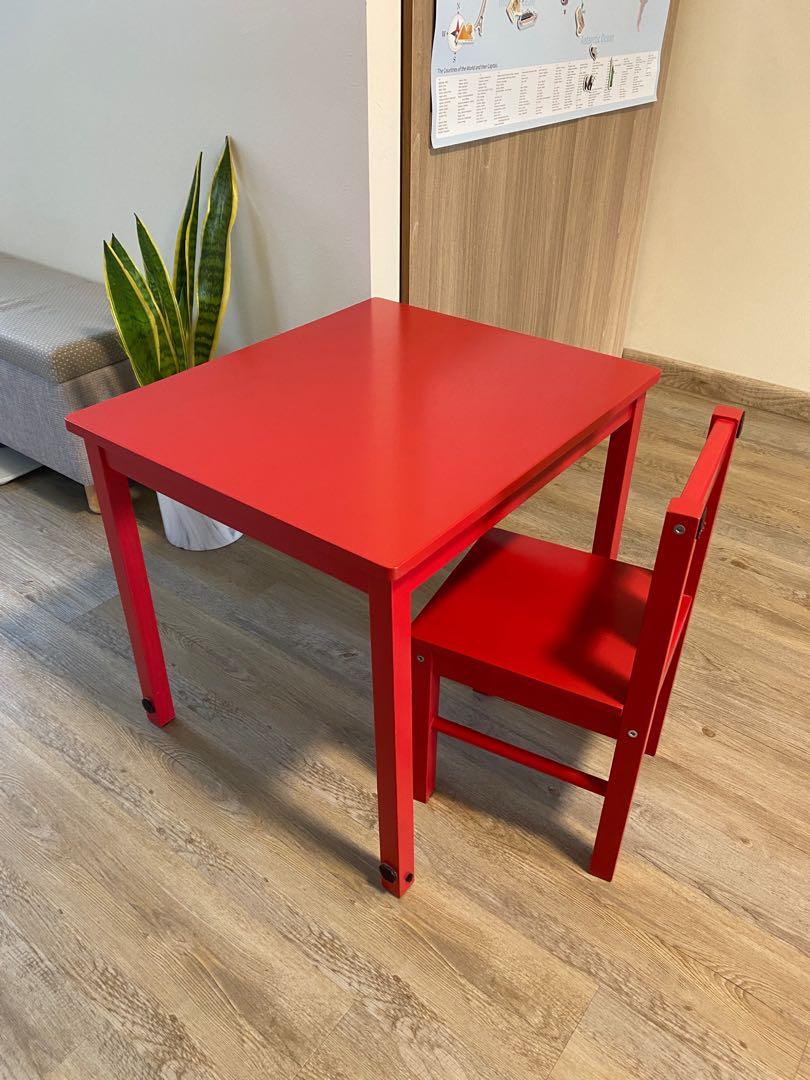 Ikea children's chair and table hotsell sets