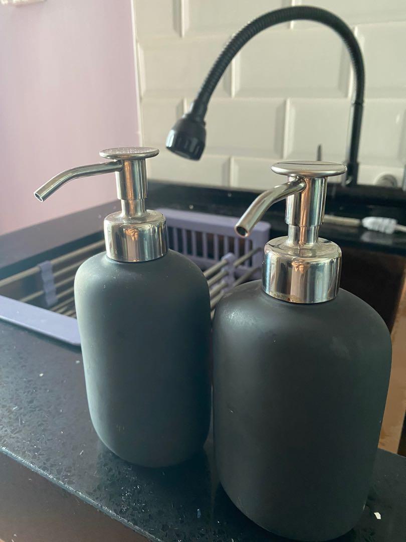 EKOLN Soap dispenser, dark gray - IKEA