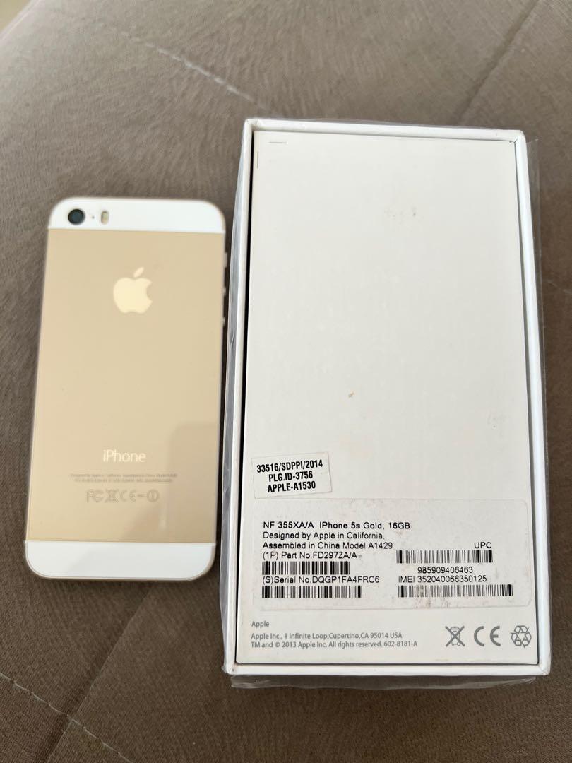 Iphone 5s 16Gb gold, Telepon Seluler  Tablet, iPhone, Others di Carousell