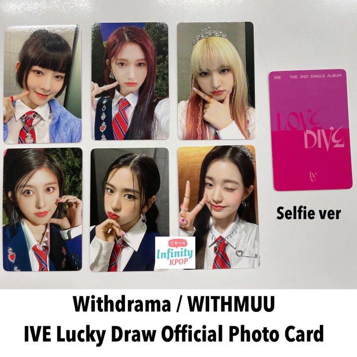 IVE - Love Dive - Withdrama WITHMUU official lucky Draw Photocard ...