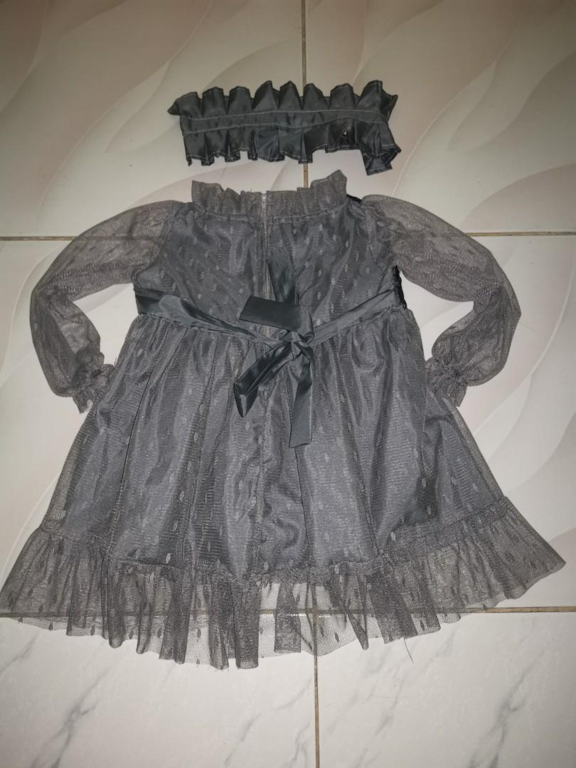 Kali OOTD Dress with Headband (Category: Babies & Kids Fashion) located in Taguig. Submitted by Prelovedvclothes (Listing ID 1156113177, Image 3). Description: Decluttering No stain Still looks new Super cute used once only for party..