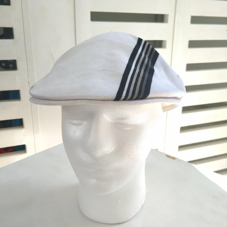 White kangol flat cap clearance